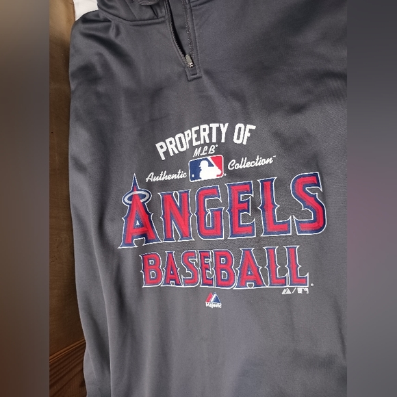 Rare Los Angeles Angels Majestic MLB authentic collection Hoodie/Size XL - Picture 8 of 12